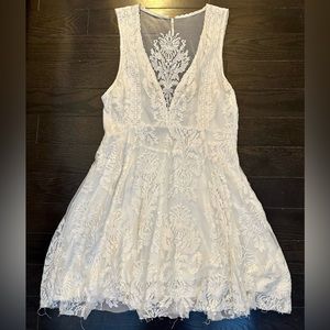 Free People Ivory Lace Dress
